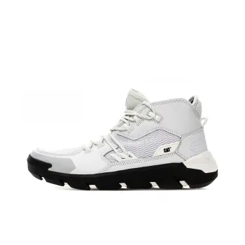 CAT Crail Mid Cushioning Anti-Slip And Wear-Resistant Mid-Top Trekking Shoes Men's Silver White