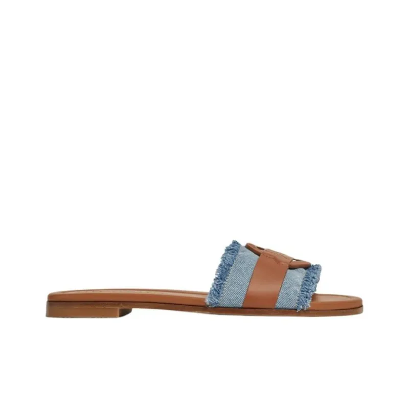 Moncler Bell Denim Slides Women's-1
