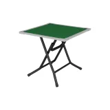 80cm White PVC Desktop-Carbon Steel Foldable Lacquered Frame[No Drawer]