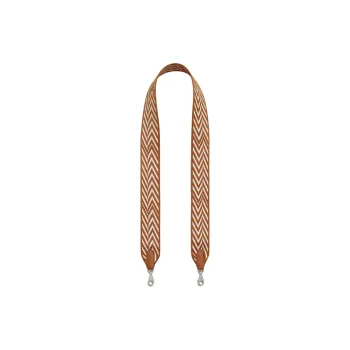 HERMES Canvas With Swift Calfskin Belt Women's Gold & White