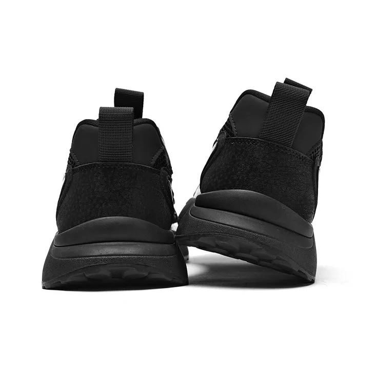 AOKANG Casual Shoes Men Low Top Gray, Gray Cut Out, Black, Black Gray-27