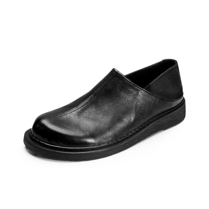 Voguhomme Men's Casual Shoes Men Low Top Brown/Black-1