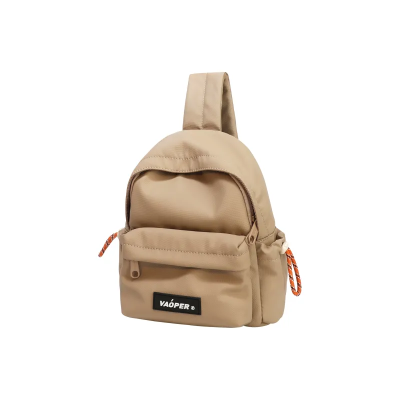 VAOPER Polyester Sports Backpack, Sling Bag Regular Unisex Black/Khaki-0