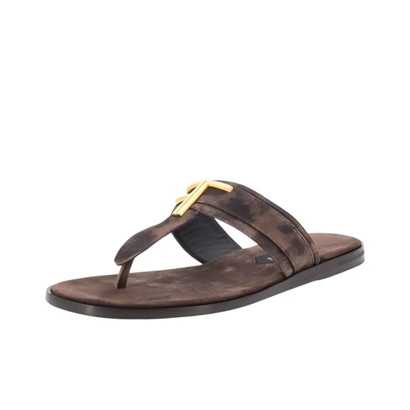 TOM FORD Brighton Suede Sandals-2