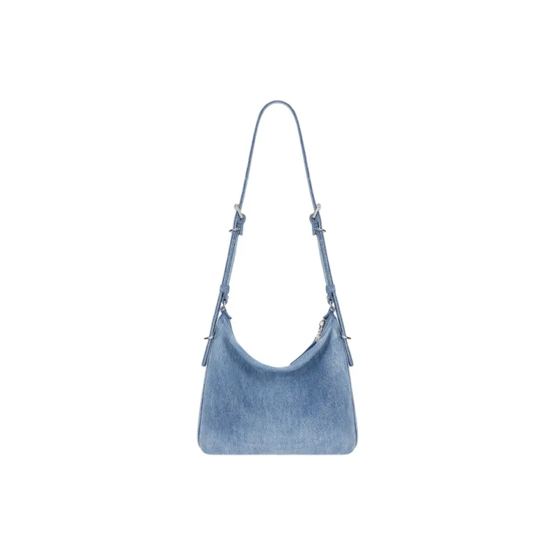 Givenchy Voyou Washed Denim Shoulder Bag, Crossbody Bag Women's Medium Blue-2