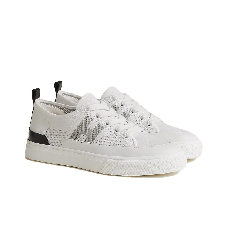HERMES Deep Low Top Skateboard Shoes Women's White-2