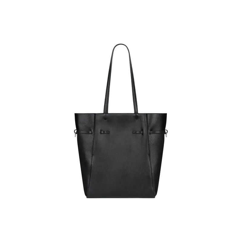 GIVENCHY Voyou Floral Calfskin Tote Bag, Shopping Bag, Shoulder Bag, Handbag Small Size Women's Black-3