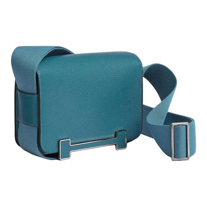 HERMES Geta Mysore Goat Skin Wooden Sandal Bag Crossbody Bag Shoulder Bag Women's D2 NEW BLEU JEAN Denim Blue-2