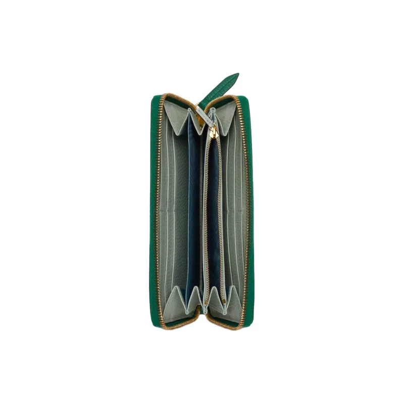 GUCCI GG Marmont Leather Wallet Women's Green-3