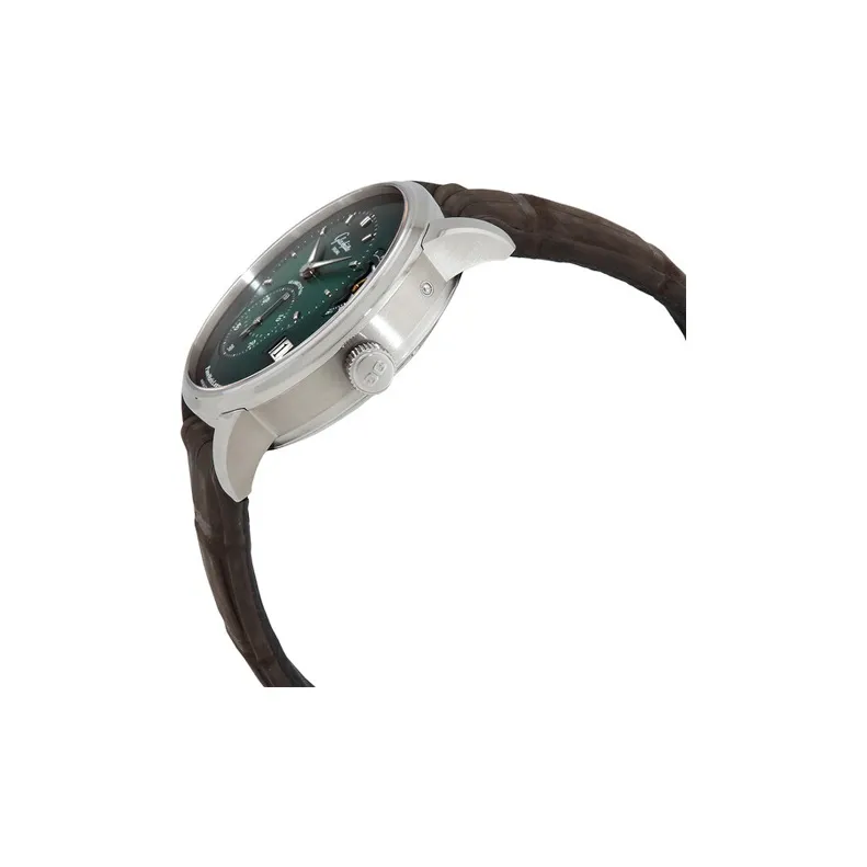 GLASHUTTE ORIGINAL PANO Automatic Mechanical Movement Men's Watch Green Dial Genuine Leather Strap-1