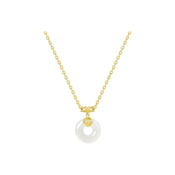 KINGFOCUS Chalcedony Jade Necklaces Unisex
