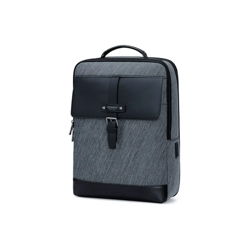 SEPTWOLVES Fabric Backpack Laptop Bags Backpacks Unisex Black-1