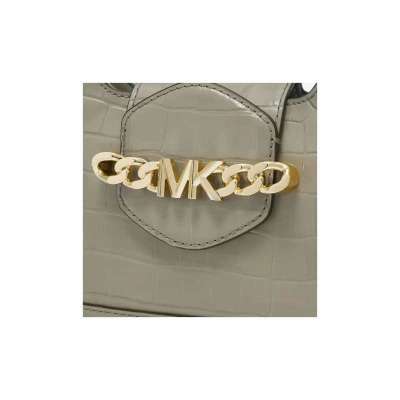 MICHAEL KORS Hally Cow Leather Shoulder Bag, Crossbody Bag Extra Small Women's Light Army Green-4