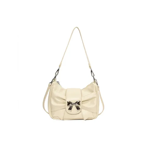 JANE KLAIN Synthetic Leather Shoulder Bag, Crossbody Bag Regular Women's White/Black/Pink