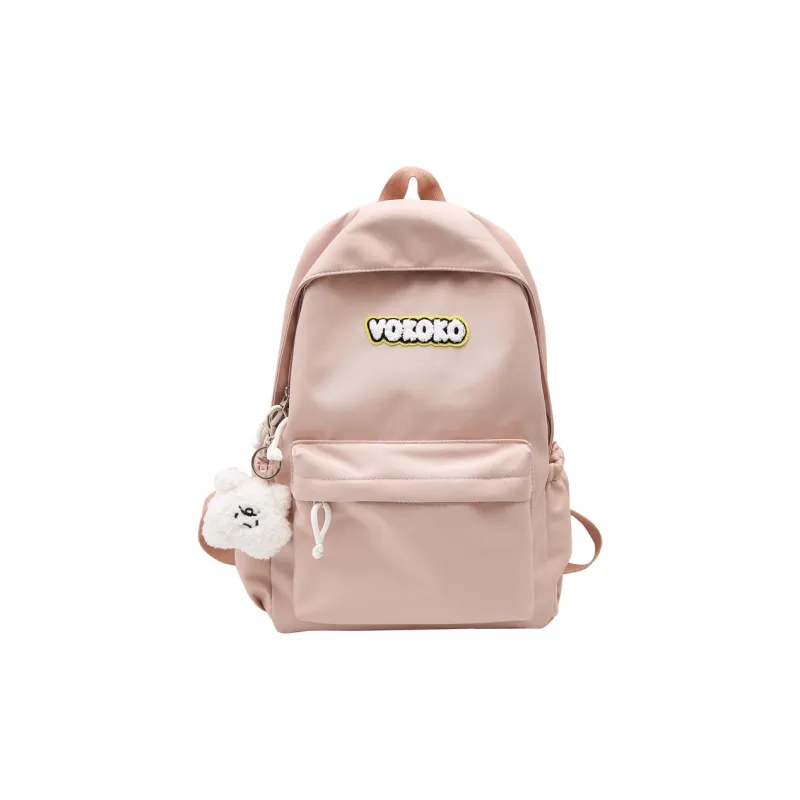 BALANG Nylon Backpack Regular Women's Black Red Ecru Pink Light Blue Orange-4
