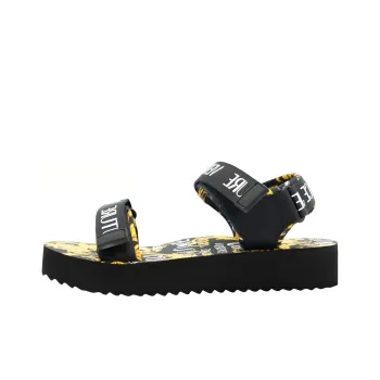 Versace Women's Garland Logo Platform Sandal 'Baroque Print - Black'
