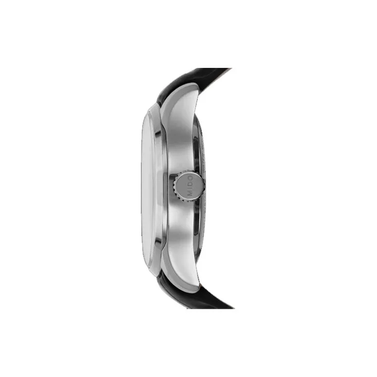 MIDO Automatic Mechanical Movement Men's Watch Black Dial Stainless Steel Watch Case Leather Watch Bands-2