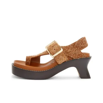 LOEWE 70mm Ease Brushed suede Sandals