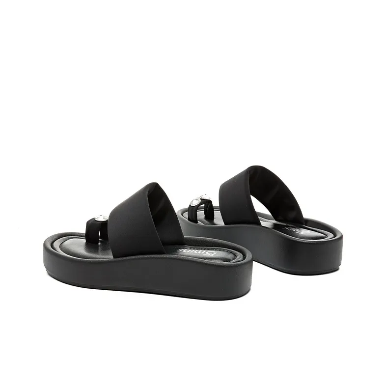 15 MINS Slide Slippers Women's Black/Silver-1