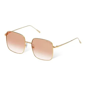 VEDI VERO Metal Square Sunglasses Unisex Gold