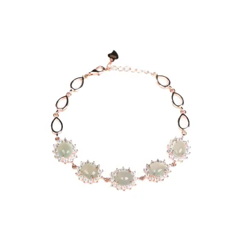Green Waves Glutinous Jade Jadeite Bracelets Women's