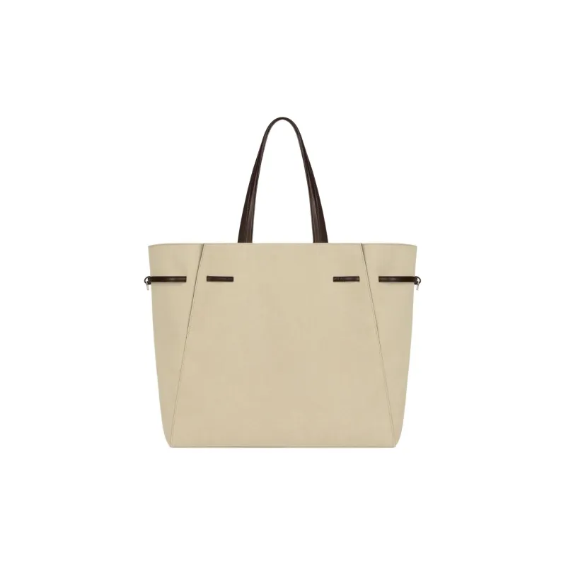 Givenchy Cotton Canvas Tote Bag, Shopping Bag, Handbag Tubas Women's Army Beige-2