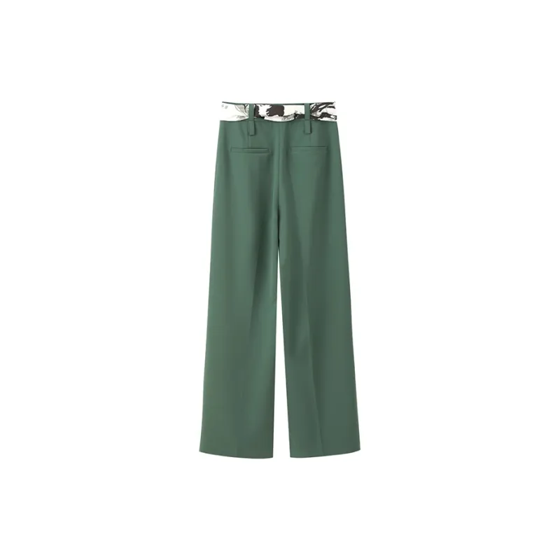 NINE WEST Casual Pants Women's Green-1