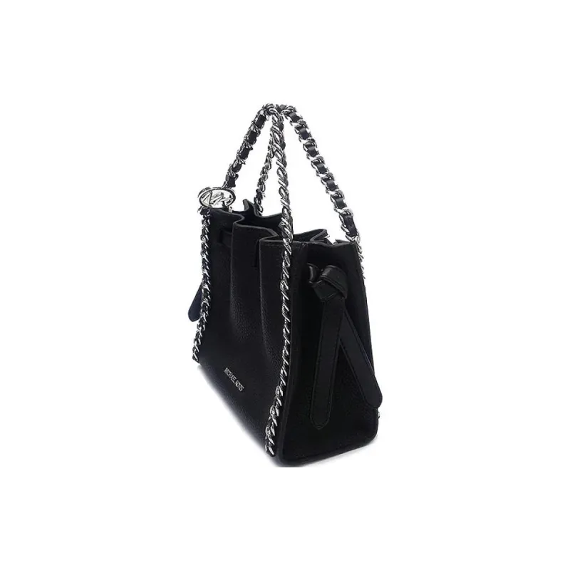 MICHAEL KORS Mina Litchi Grain Leather Handbag Shoulder Bag Crossbody Bag Small Size Women's Black-2