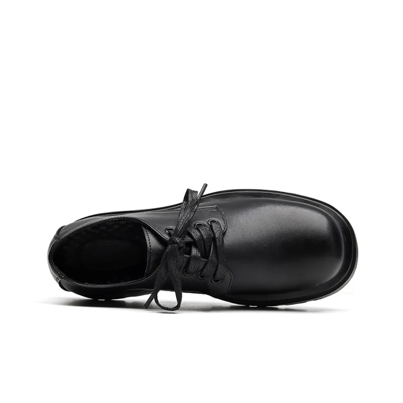 Romon Men's Casual Shoes Men Mid Top Black-2