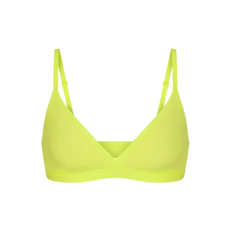 SKIMS FITS EVERYBODY CROSSOVER BRALETTE Bra Women's DAFFODIL/Daffodil-0
