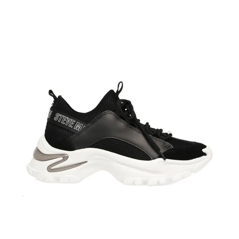 STEVE MADDEN Chunky Sneakers Women's Low-Top Black-1