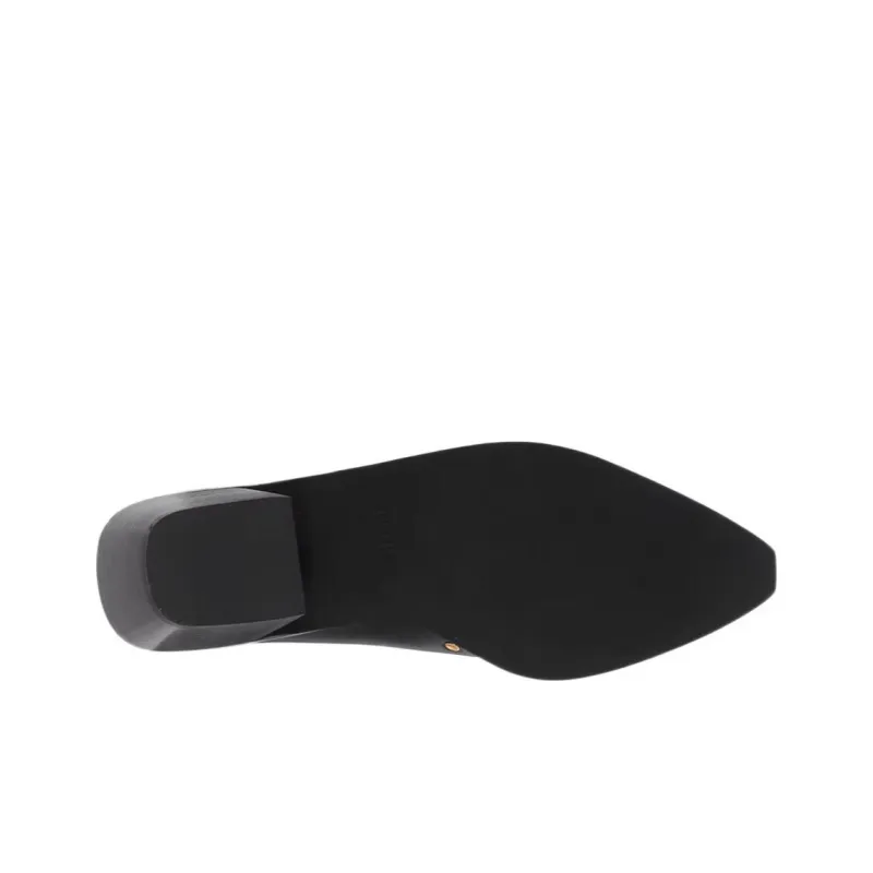 ALOHAS Wrap-toe Slippers 6cm Women's Black-5