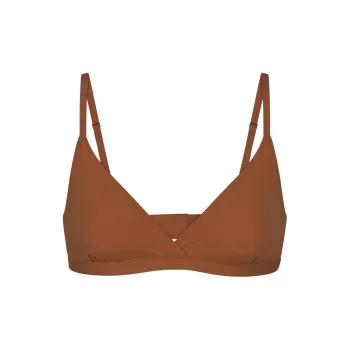 SKIMS FITS EVERYBODY CROSSOVER BRALETTE Bra Women's BRONZE/Bronze