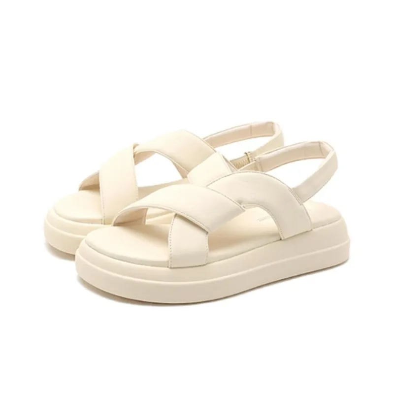 DUSTO Beach Sandals Women's Black, Beige, Brown-5