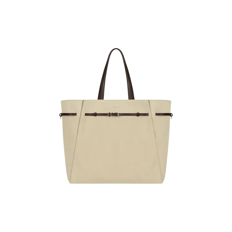 Givenchy Cotton Canvas Tote Bag, Shopping Bag, Handbag Tubas Women's Army Beige-0