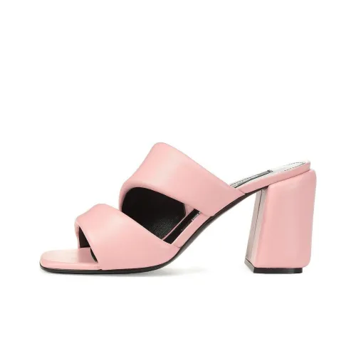 SERGIO ROSSI Padded Leather Mules