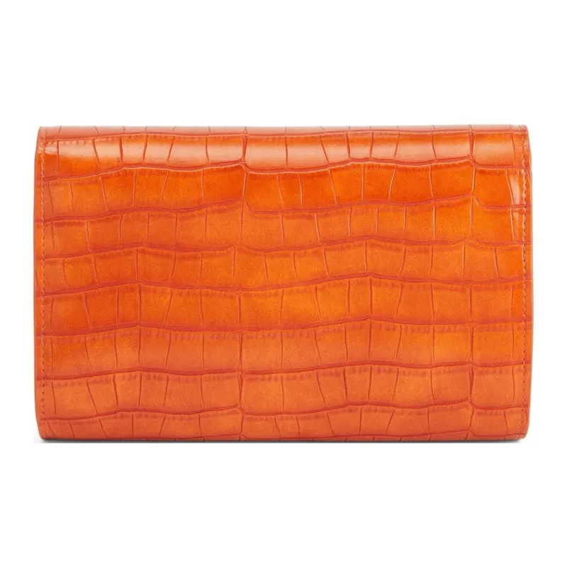 Giuseppe Zanotti Wendy Crocodile-effect Clutch Bag-2