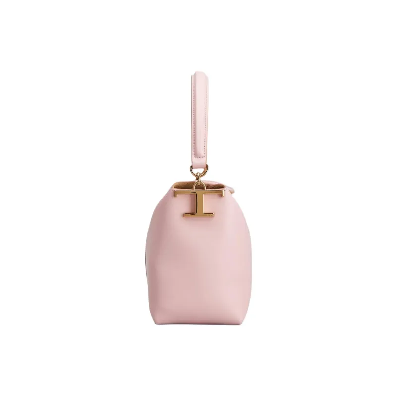 TOD'S Cow Leather Dumpling Bag Shoulder Bag Crossbody Bag Handbag Mini Women's Pink-2