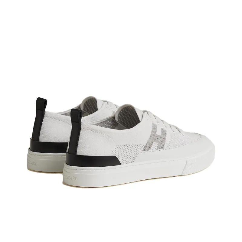 HERMES Deep Low Top Skateboard Shoes Women's White-3