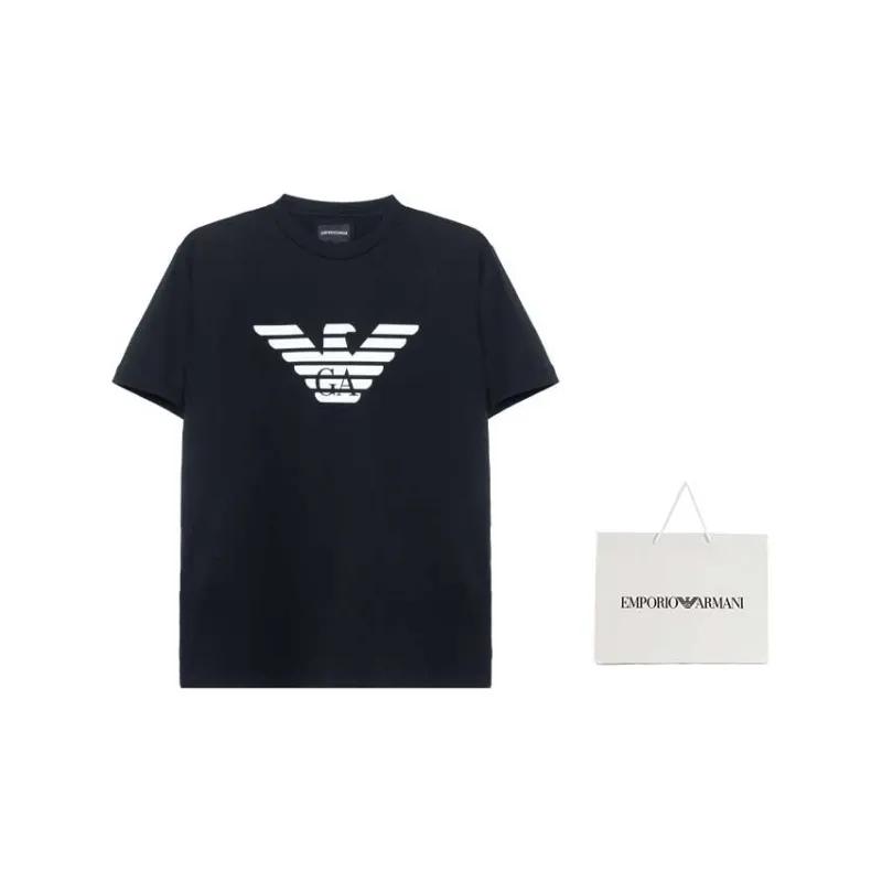 EMPORIO ARMANI Logo Printed Crewneck T Shirt-2