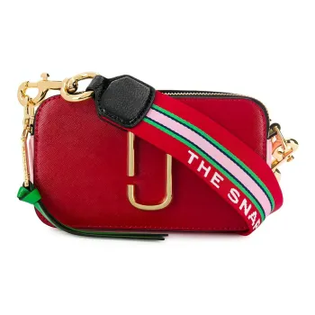MARC JACOBS Genuine Leather Camera Crossbody Bag Regular Women's Candy Color
