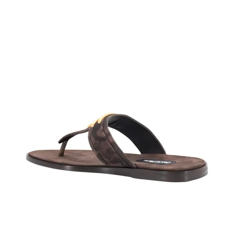 TOM FORD Brighton Suede Sandals-4