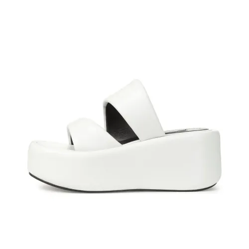 Leather Ankle High Flat Shoes