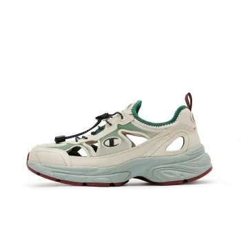 Champion Low-Top Casual Shoes Men's Driftwood Gray/Ivy Green