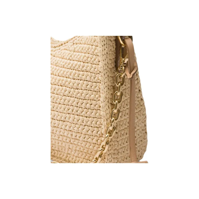 PRADA Re-Edition Nylon Shoulder Bag Crossbody Bag Mini Women's Natural-4