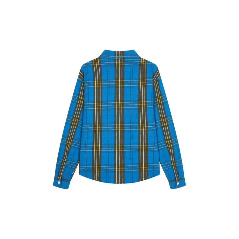 Champion Plaid Long Sleeved Shirt Japan Version Unisex-1