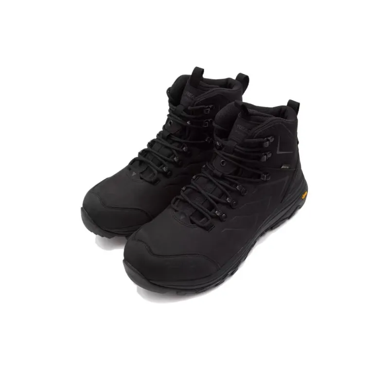 TOREAD Cushioning, Abrasion Resistant, And Waterproof High Top Mountaineering Hiking Shoes Men's Black-1