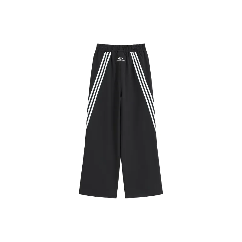 WAITINGWAVE Casual Pants Unisex Black-1