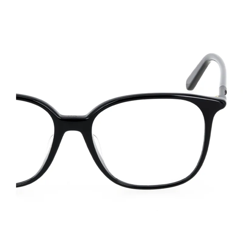 DIOR Plate Frame Irregular Shape Eyeglass Frames Unisex Black-3