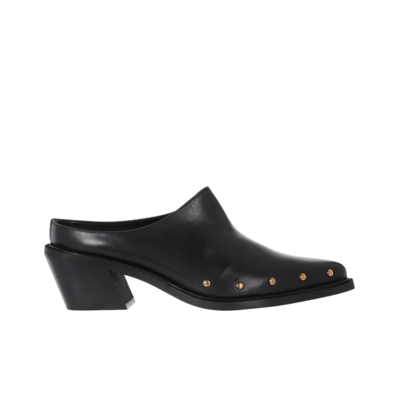 ALOHAS Wrap-toe Slippers 6cm Women's Black-1